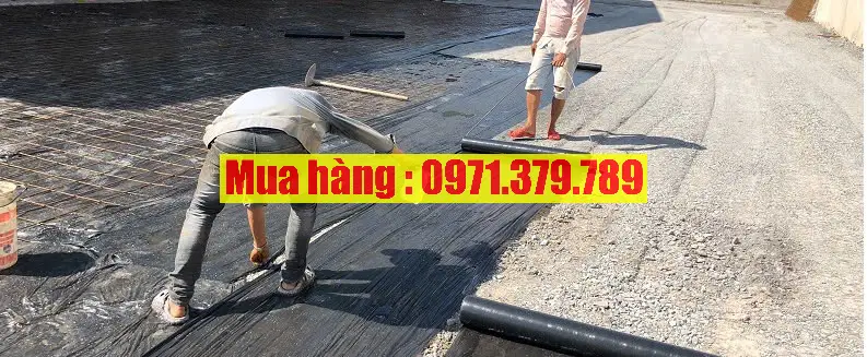 Hình ảnh thực tế thi công nilon đen trải đổ bê tông - Lh 0971379789