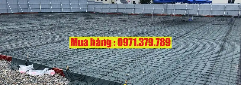 Hình ảnh thực tế thi công nilon đen trải đổ bê tông - Lh 0971379789