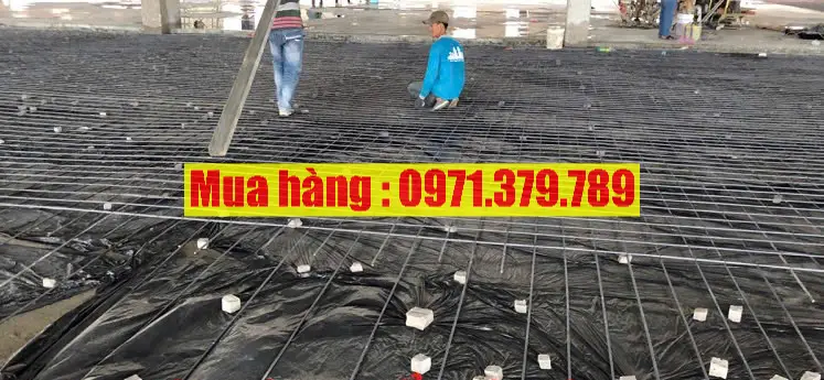 Hình ảnh thực tế thi công nilon đen trải đổ bê tông - Lh 0971379789