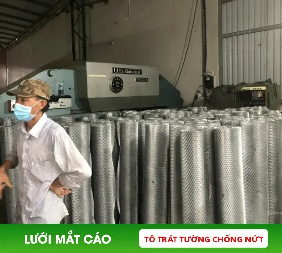 Lưới mắt cáo tô tường chống nứt mới nhất 2025